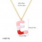 Colorful Initial Necklace&acirc;��Dopamine Jewelry Letter Pendant