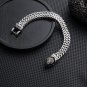 Men's Punk Stainless Steel Skull Bracelet &acirc;�� Viking Snake Head Chain &acirc;�� Gothic Beast Jewelry Gift