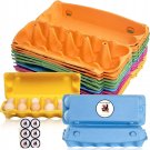 15 Pcs Easter Colorful Natural Pulp Egg Carton Holds 12 Eggs,