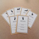 Exclusive Forest Silhouette Seed Saving Envelopes Deer Assortment - Set of 7