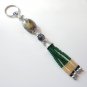 Natural Cut Agate Beaded Key Chain Handcrafted Unique Gift