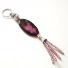Polished Agate Beaded Key Chain Handcrafted Unique Gift
