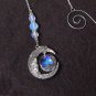Beautiful Crescent Moon and Sparkly Crystal Sun Catcher