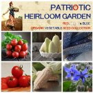 Patriotic Red White and Blue Heirloom Edibles Seed Collection - 6 Varieties