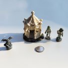 Terrarium Fairy Garden Miniature Bone Gazebo Zombies and Gargoyle Set