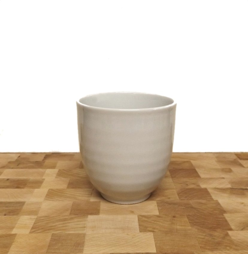 Small Glazed Ceramic Succulent Planter White
