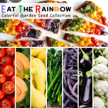 Eat a Rainbow Garden Seed Gift Collection - 7 Varieties