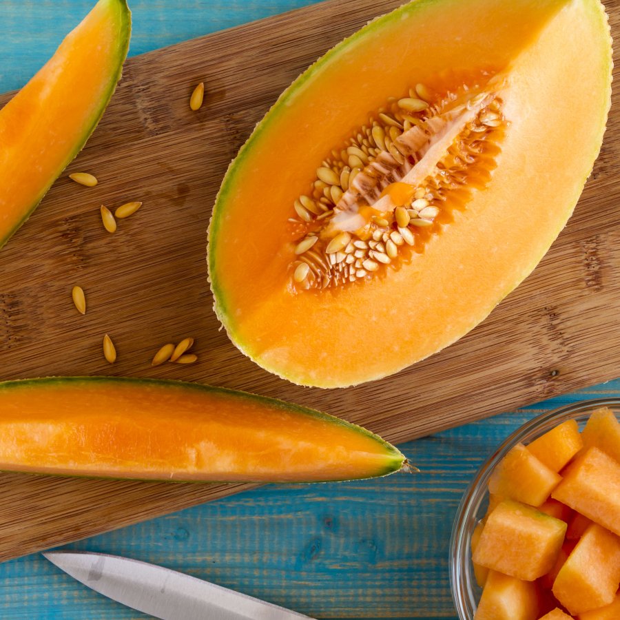 Heirloom Cantaloupe Hearts of Gold Melon Cucumis melo 30 Seeds