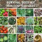 Survival Organic Heirloom Vegetable Seed Personal Collection 20 Varieties - Seed Gift in a Box