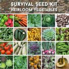 Back Up Survival Organic Heirloom Vegetable Seed Personal Collection - 20 Varieties in a Box