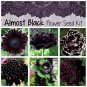 Almost Black Flower Seed Collection - 6 Varieties