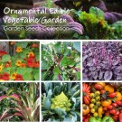 Ornamental Vegetable Garden Organic Seed Collection - 6 Varieties