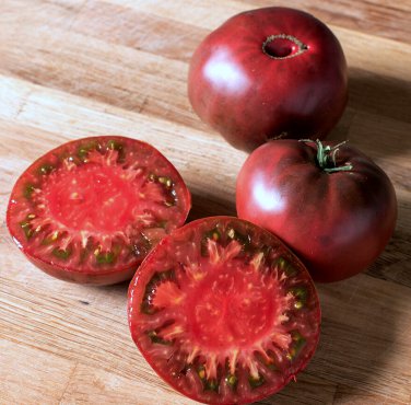 Organic Heirloom Black Tomato Cherokee Purple Lycopersicon lycopersium - 30 Seeds