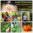 Giant Mammoth Vegetable Challenge Seed Collections - 6 Varieties