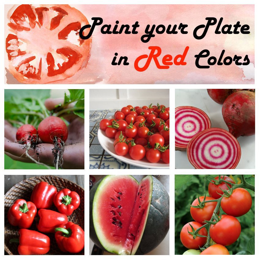 Paint your Plate Red Organic Heirloom Vegetable Seed Collection 6