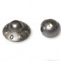 UFO Alien Spaceship Mini Sculpture for Fairy Garden Desk or Planter Silver