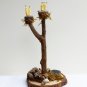 Wood Candle Stand Fairy Accessories Dollhouse Mini Enchanted Garden (b)