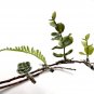Plant Hair Clip Handmade Faux Fern Succulent Sprout - Set of 4