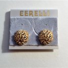 Tree Of Life Clip On Gold Tone Vintage Round Domed Earrings New