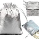 20 Silver Organza Gift Bag 2.75" x 3.5"