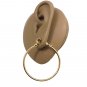 1 5/8" Hoops Clip On Earrings Gold Plated Tube Round Smooth Polished Plain Finish Comfort Bead