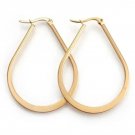 1 7/8" Gold 47mm Hoop 2mm Band Pierced Earrings