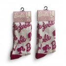 Barbie Crew Socks Women's Size 9-13 NWT's 2-Pairs
