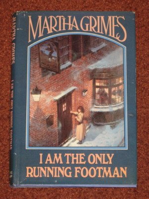 I Am the Only Running Footman Martha Grimes Book Club Edition Hardcover 1986 Mystery Thriller Book