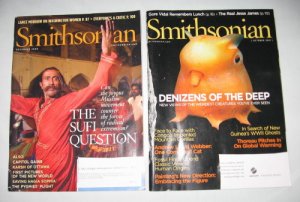 Smithsonian Magazine October 2007 December 2008 Lot of 2