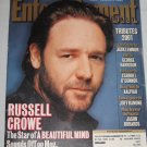 ENTERTAINMENT WEEKLY Magazine 633 Russell Crowe Lord of the Rings George Harrison January 2002