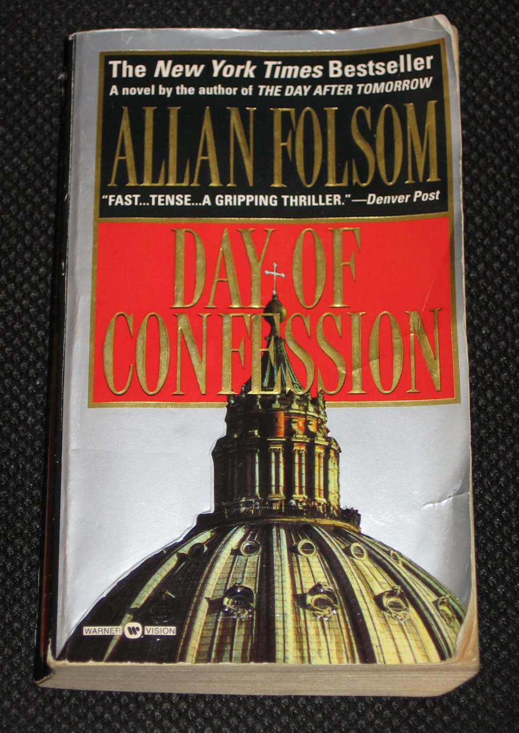 Day Of Confession By Allan Folsom Warner Books Thriller 1999 Paperback