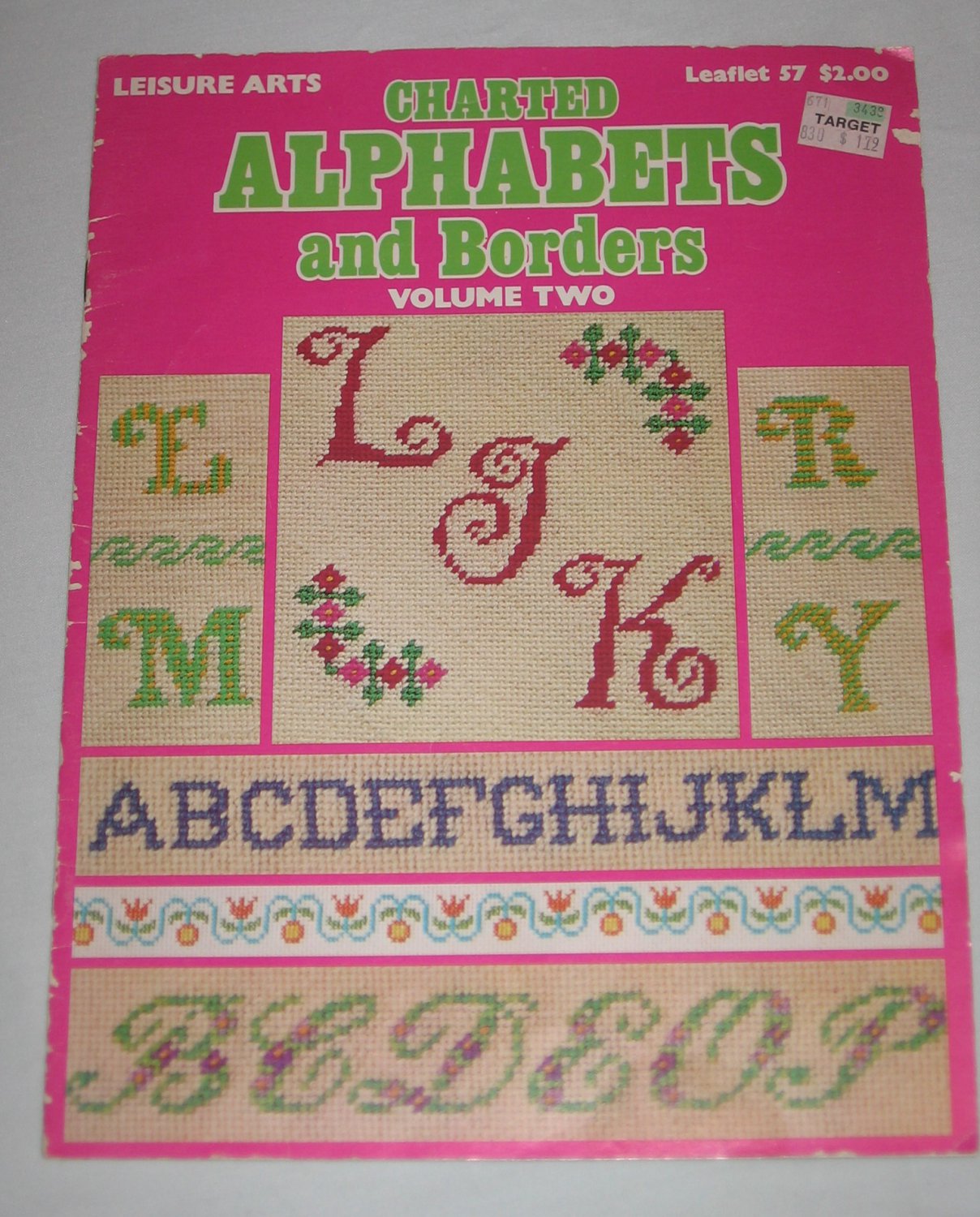 Leisure Arts Charted Alphabets and Borders Volume Two Needlepoint Craft