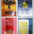 Lot of 4 Books Thriller Mystery Suspense Psychic Adventure Hoag Pullman Shatner Tobias