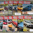2007 MUSTANG MONTHLY Magazines 12 Issues Complete Year + Bonus Calendar