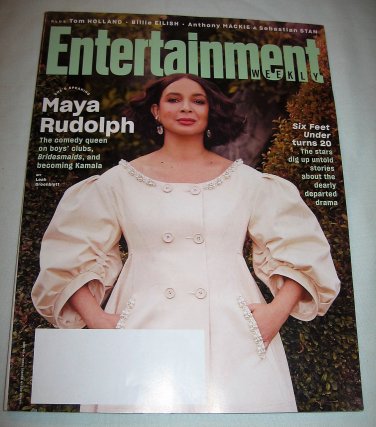 Entertainment Weekly Magazine Maya Rudolph March 2021 Tom Holland, Billie Eilish, Sebastian Stan