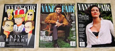 Lot of 3 Vanity Fair Magazines 2023 Phoebe Waller-Bridge King Rupert Abel Tesfaye