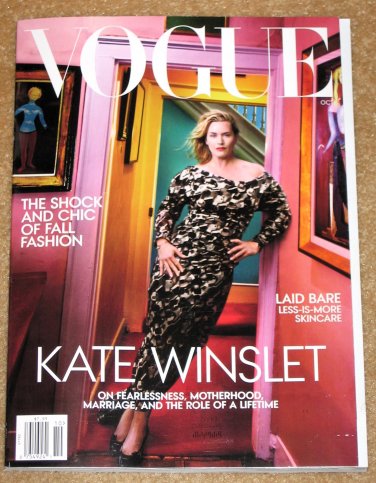 Vogue Magazine October 2023 Kate Winslet Motherhood Marriage Fall Fashion NEW