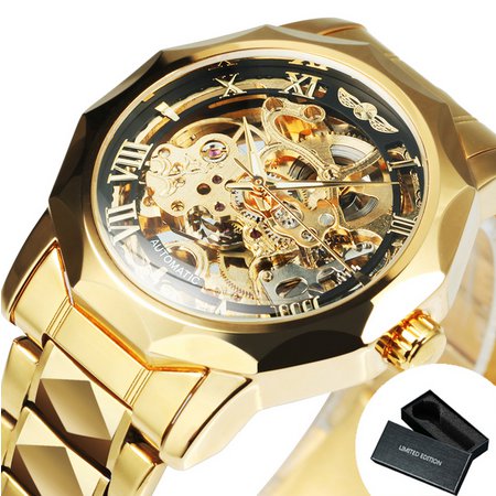 WINNER Luxury Dodecagon Automatic Mechanical Watches