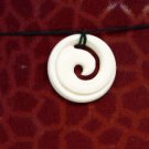 MAORI STYLE BONE KORU PENDANT