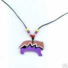 NATIVE AMERICAN INDIAN BONE ZUNI BEAR PENDANT