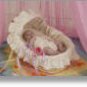 Organic Wool Infant Mattress with Natural Rubber - Oval Bassinet 18" x 31"
