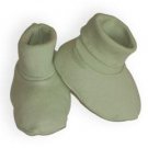 Organic Cotton Infant Booties - Sage