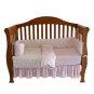 Organic Cotton Knit Crib Comforter Duvet Cover -Hearts & Stripes