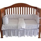 Organic Cotton Knit Crib Comforter Duvet Cover - Stars Print