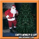 L - XL Faux Velvet Santa Claus Suit Costume Holiday Outfit 9 PCS