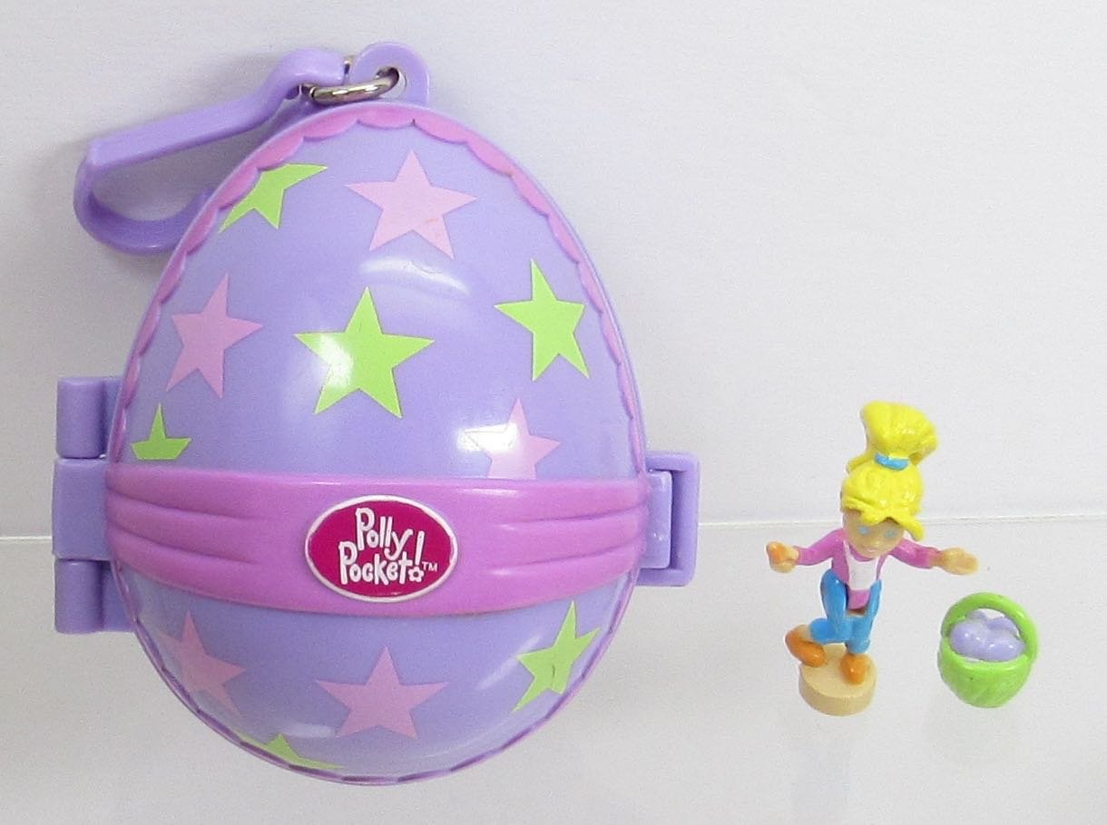 2001 Polly Pocket Easter Egg Painting Bluebird Toys (41178)