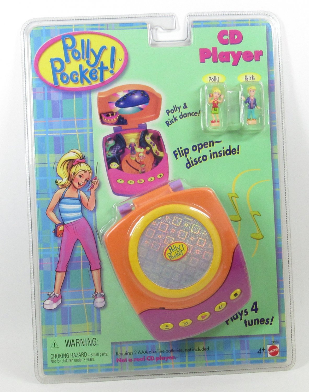 1998 Vintage Polly Pocket CD Player Bluebird Toys (44327)