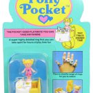 1989 Polly Pocket White Tablecloth Tiny Tina's Dinnertime Ring Bluebird Toys (46507)