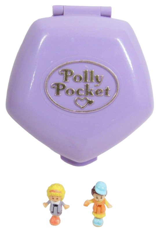 1992 Polly Pocket Vintage Polly at the Burger Stand (Fast Food) Bluebird Toys (46704)