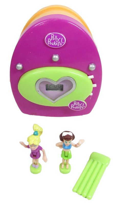 2000  Polly Pocket Trendy Tronics Vintage Clock (46128)